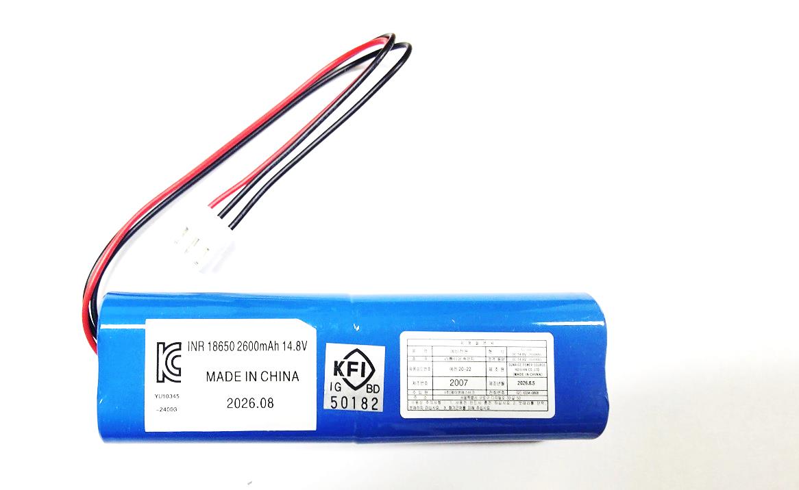14.8V 백업 배터리 · 제품 라벨